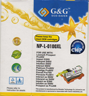 Tru Image Compatible Premium High Capacity Cyan Ink Cartridge for Lexmark 100XL (0100XLC)