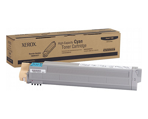Xerox High Capacity Cyan Laser Toner Cartridge (106R01077)