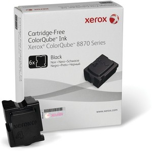 Xerox ColorQube 6 Solid Black Ink Wax Sticks, 16.7K Yield (108R00957)