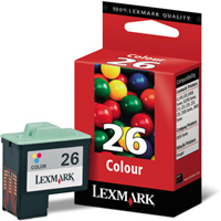 Lexmark No 26 Colour Ink Cartridge (10N0026E)