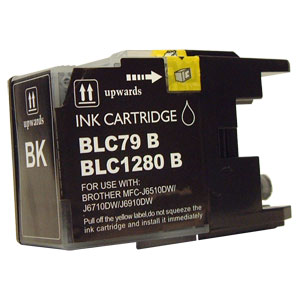 Tru Image Compatible  Brother LC1280XLBK  High Cap. Black Ink Cartridge, 30ml (1280XLBK)