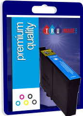 Tru Image Compatible High Capacity Cyan Epson T1302 Printer Cartridge - Replaces Epson T1302X (1302C)