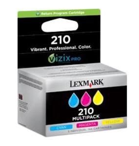 Lexmark 210 Return Program C/M/Y Multi Pack Ink Cartridges - 014L0268E (14L0268E)