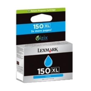 Lexmark 150-XL Return Program High Capacity Cyan Ink Cartridge - 014N1615E (14N1615E)