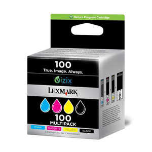 Lexmark 150 Return Program BK/C/M/Y Quad Pack Ink Cartridges -014N1910E (14N1910E)