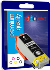 Tru Image Compatible 26XL Black Ink Cartridge for Epson T2621 - 28ml