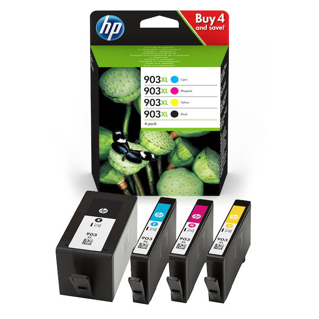HP Multipack 4 Colour HP 903XL Ink Cartridge - 3HZ51AE