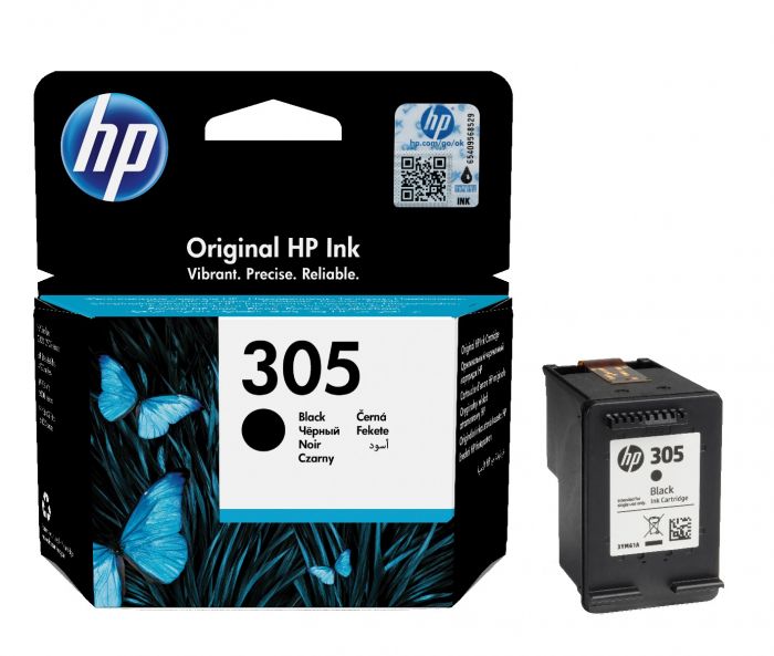HP 305 Black Ink Cartridge 3YM61AE (305)