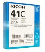 Ricoh High Capacity GC 41C Gel Print Cyan Ink Cartridge, 2.2K Page Yield (405762)