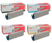 OKI 41515209-12 Multipack, Set of 4 CMYK Cartridges 41515209/10/11/12 (41515209-12 Multipack)
