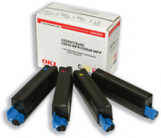 OKI 4303480 Multipack, Set of 4 CMYK Toner Cartridges (43034805/6/7/8) (4303480 Multipack)