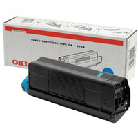 OKI Oki Cyan Toner Cartridge, 6K Yield (43487711)