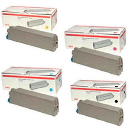 OKI 4405916 Multipack, Set of 4 CMYK Toner Cartridges (44059165/7/6/8) (4405916 Multipack)