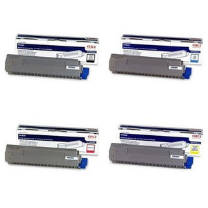 OKI 4405921 Multipack, Set of 4 Toner Cartridges (44059209/10/11/12) (4405921 Multipack)