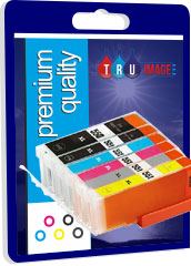 Tru Image Premium PGI 550XLBK and CLI-551XL GY/BK/C/M/Y Compatible Ink Cartridges, 83ml