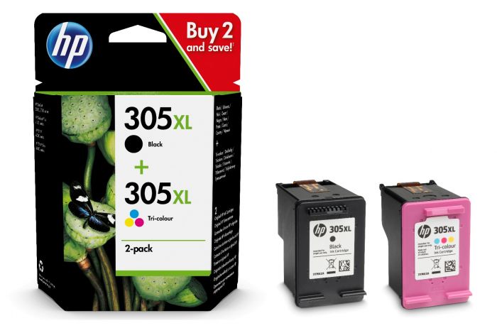 HP Black & Tri Colour HP 305XL Ink Cartridge Multipack - 6ZA94AE