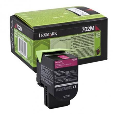 Lexmark 702M Return Program Magenta Toner Cartridge, 1K Page Yield (70C20M0)