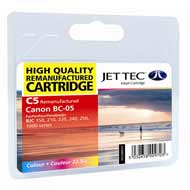 Jet Tec Replacement Colour Ink Cartridge (Alternative to Canon BC-05) (C05)
