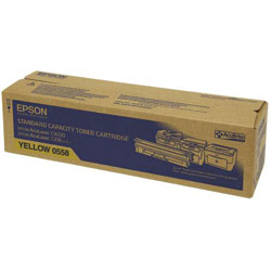 Epson Standard Capacity Yellow Toner Cartridge, 1.6K Page Yield (C13S050558)