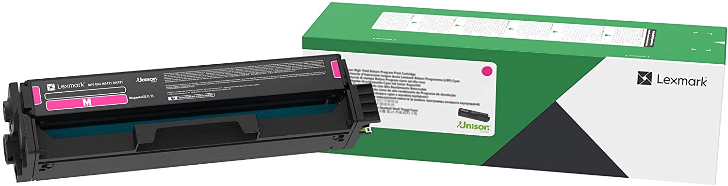 Lexmark C3220M0 Return Program Magenta Toner Cartridge, 1.5K Page Yield (C3220M0)
