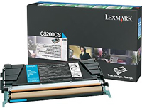 Lexmark C5200CS Return Program Cyan Toner Cartridge, 1.5K Page Yield