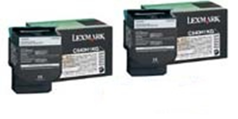 Lexmark C540H1KG Twin Pack - High Capacity Black Toner Cartridges (C540H1KG Twin)