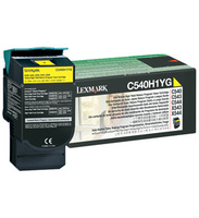 Lexmark C540H1YG High Capacity Return Program Yellow Toner Cartridge, 2K Page Yield (C540H1YG)