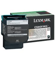 Lexmark C544X1KG Extra High Capacity Return Program Black Toner Cartridge, 6K Page Yield (C544X1KG)