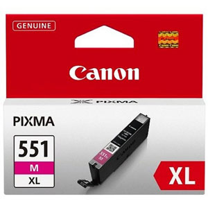 Canon 551XL High Capacity Magenta Ink Cartridge - CLI 551XL M, 11ml (CLI-551XLM)
