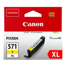 Canon 571XL High Capacity Yellow Ink Cartridge - CLI 571XL Y, 11ml (CLI-571XLY)