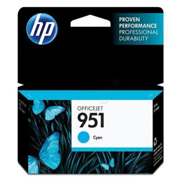 HP 951 Standard Capacity Cyan Ink Cartridge - CN050A (951)
