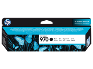 HP 970 Black Ink Cartridge, CN621A, 3K Page Yield