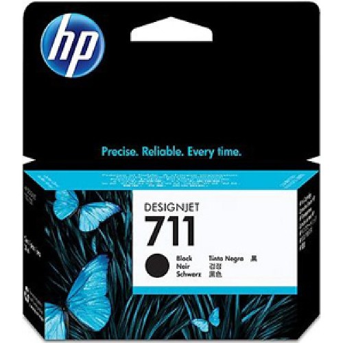 HP 711 High Capacity Black Ink Cartridge - CZ133 Designjet Ink, 80ml