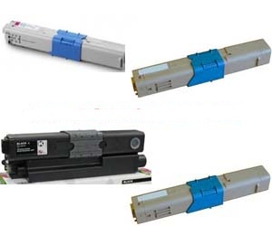 Compatible Toner Cartridges for Oki MC562, MC561dn, C510dn by ECO (Compatible Toners OKI C510dn)