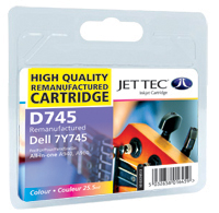 Jet Tec Replacement Colour Ink Cartridge (Alternative to Dell 7Y745) (D745)