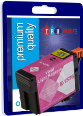 Tru Image Compatible High Capacity Pigment Light Magenta XL Ink Cartridge for Epson T1576 - 29.5ml (E-1576)