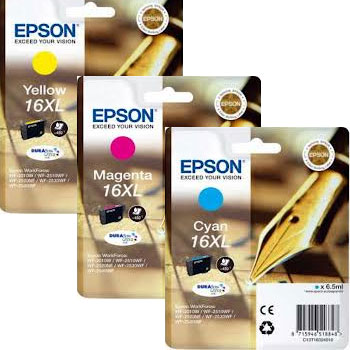 Epson 16XL Multipack of 3 Pen and crossword Inks (Epson 16XL Multipack)