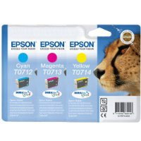 Epson T071 Multipack of 3 Cheetah Inks (Epson T071 Multipack)