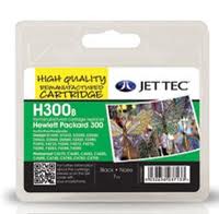 Jet Tec Jettec Replacement 300 Black Ink Cartridge (Alternative to HP No CC640E), 7ml (H300B)