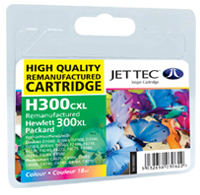 Jet Tec Replacement 300XL Colour Ink Cartridge (Alternative to HP No CC644E), 18ml