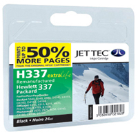 Jet Tec Replacement 50% More Pages Black Ink Cartridge (Alternative to HP No 337, C9364E) (H337)