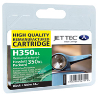 Jettec Replacement 350XL Black Ink Cartridge (Alternative to HP No 350 CB336EE) (H350XL)