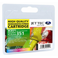 Jettec Replacement 351 Colour Ink Cartridge (Alternative to HP No 351 CB337EE)