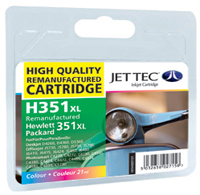 Jettec Replacement 351XL Colour Ink Cartridge (Alternative to HP No 351 CB338EE)