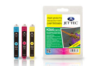 Jet Tec Jettec Replacement High Capacity Multi Pack CMY Ink Cartridges (Alternative to HP No 364XL)