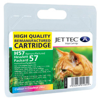 Jet Tec Replacement Colour Ink Cartridge (Alternative to HP No 57, C6657A) (H57)