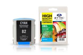 Jet Tec Replacement Cyan Ink Cartridge for C4911A, 69ml (H82C)