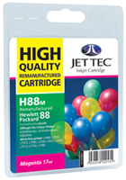 Jet Tec Replacement High Capacity Magenta Ink Cartridge (Alternative to HP No 88, C9392A) (H88MXL)
