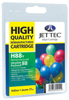 Jet Tec Replacement High Capacity Yellow Ink Cartridge (Alternative to HP No 88, C9393A)