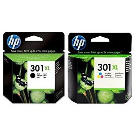 HP 301XL MultiPack - 2 Ink Cartridges Pack  (Black & Colour) (HP 301XL Multipack)